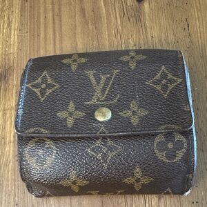Louis Vuitton Brown and Gold Monogram Project Wallet